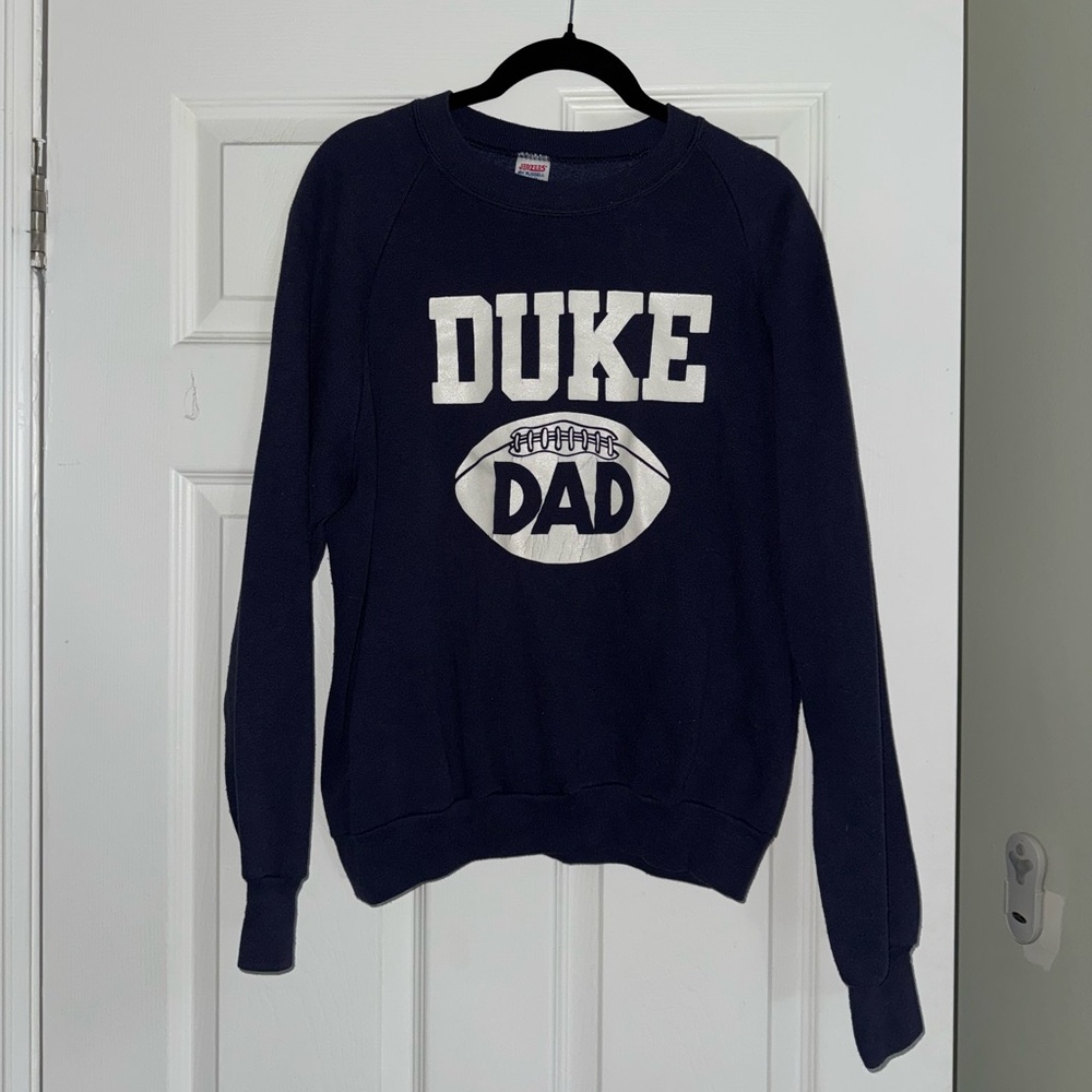 Duke Dad Football Sweatshirt Pullover